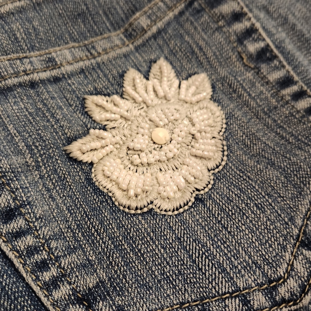 Boston Proper Embroidered Jeans - Picture 6 of 6